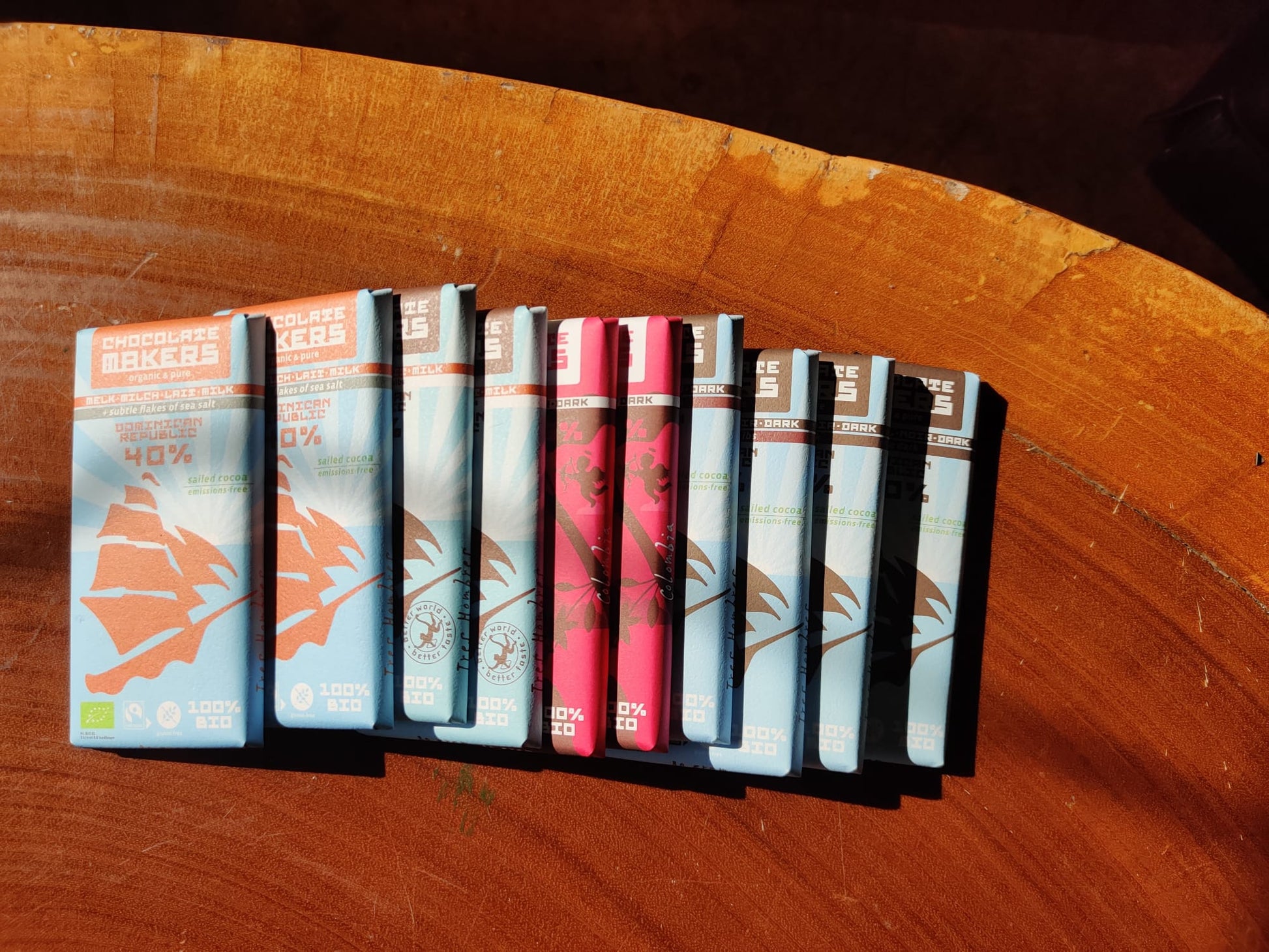 Chocolate Lover combination of 10 Tres Hombres Chocolate Bars of your choice