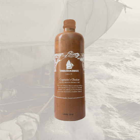 Tres Hombres Captain's Choice Cask Strength Limited Edition Rum from the island of La Palma