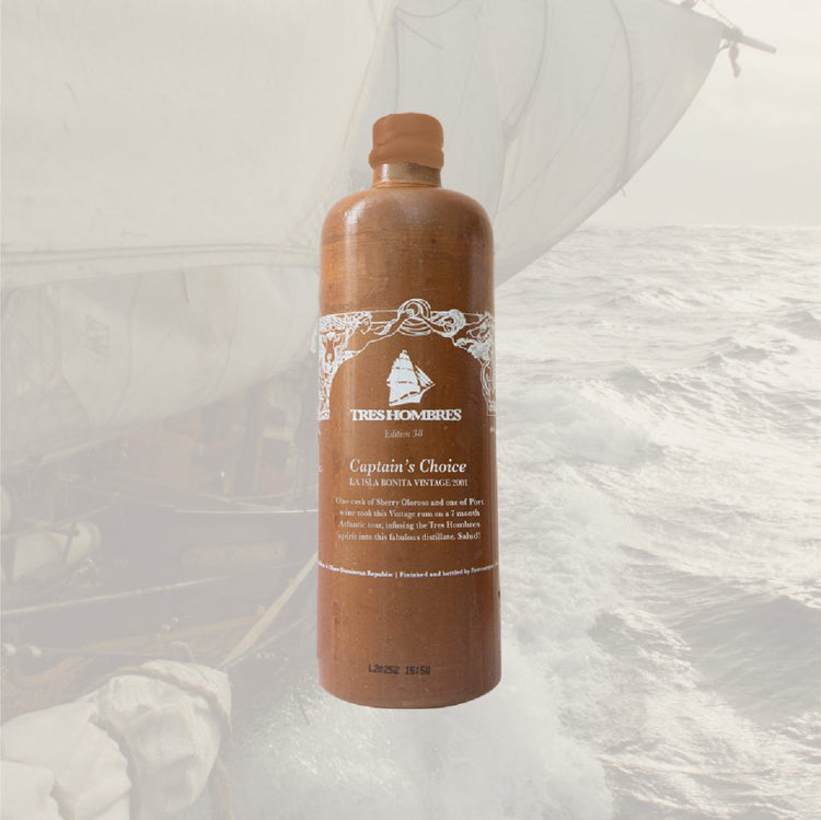 Tres Hombres Captain's Choice Cask Strength Limited Edition Rum from the island of La Palma